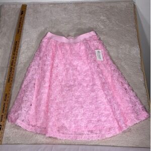 Cato Collection Limited Edition Pink 3D Rosette Maxi Skirt Womens XL NWT